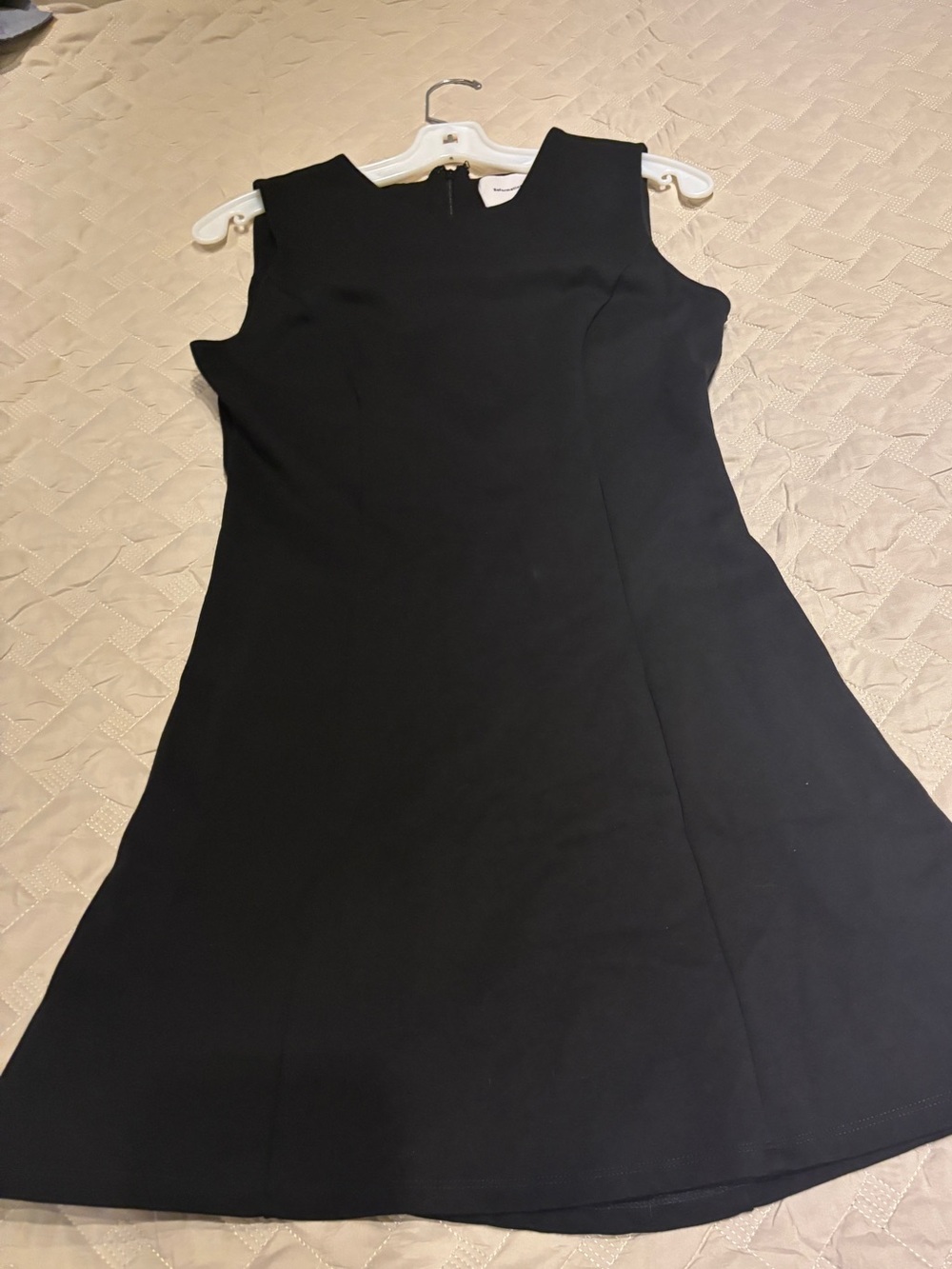 Reformation Ava Black Fit & Flare Dress - Medium